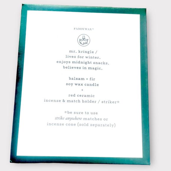 PADDYWAX Mr. Kringle, Persona Collection Scented Candle, 4-Ounce, (Balsam + Fir) - Picture 6 of 9